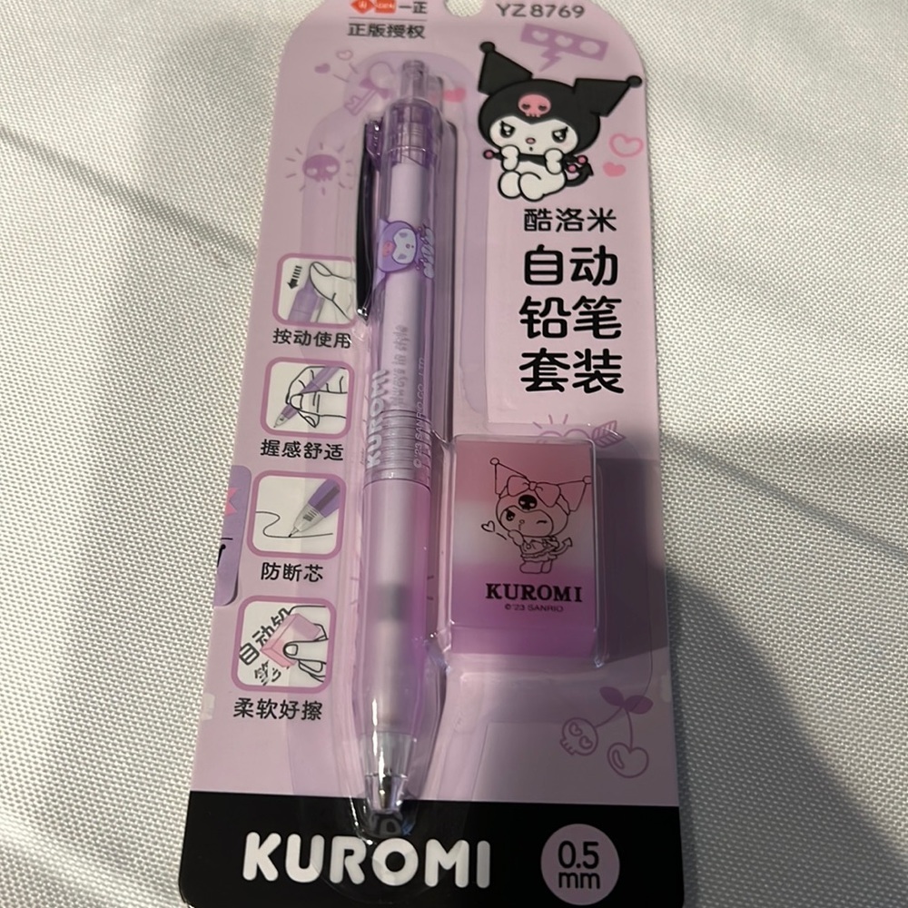 Kuromi new Lead pencil with eraser